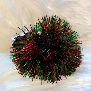 🔴RARE🔴 Tinsel Pom Pom Sanitizer Holder Brand New